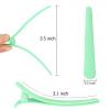 12 Pcs Light Green Hair Clips for Styling Sectioning, YISSION 3.1 Inch Matte Alligator Hair Clips Hair Barrettes No Crease Duck Billed Hair Clip, Hair Styling Accessories for Women Girls view 2