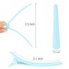 12 Pcs Light Blue Hair Clips for Styling Sectioning, YISSION 3.1 Inch Matte Alligator Hair Clips Hair Barrettes No Crease Duck Billed Hair Clip, Hair Styling Accessories for Women Girls view 2