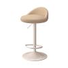 Salon Chair for Hair Stylist Round Base Adjustable Height 23.6"-31.5", Standing Desk Stool with Back 360 Swivel, Multiple Colors(Beige) view 1