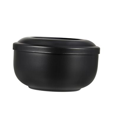 PLAFOPE Men's Shaving Accessory Capacity Stainless Steel Foaming Bowl for Shave Soap Soap Dish for Bar
