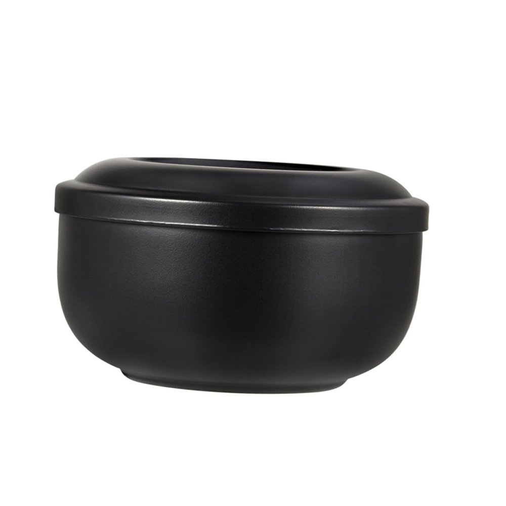 PLAFOPE Men's Shaving Accessory Capacity Stainless Steel Foaming Bowl for Shave Soap Soap Dish for Bar