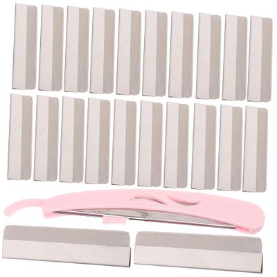 SKISUNO 1set Eyebrow Grooming Shears Eyebrow Trimmer Razor for Travel Facial Hair Remover Makeup Tool Kit