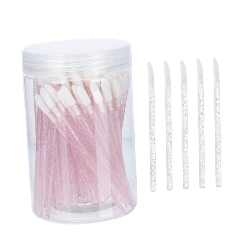 SKISUNO 100pcs Lipstick Makeup Brush Lip Brush Stick Disposible Lip for Women Travel Eye Line Eyeshadow Applicator