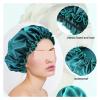 1pcs Women Satin Bonnet For Sleeping Adjustable Bonnet For Curly Hair Bonnets Large Satin Lined Sleep Cap Shower Cap(Coffee) view 4