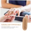 VICASKY 1pc Fingernail Cleaning Brush Nail Brush for Scrubbing Polish Wood Handle view 2
