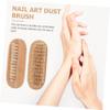 VICASKY 1pc Fingernail Cleaning Brush Nail Brush for Scrubbing Polish Wood Handle view 4