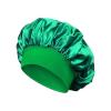 1pcs Satin Night Hair Cap Women's Solid Sleeping Hat Sleep Care Bonnet Nightcap for Women Unisex Cap(Green) view 1