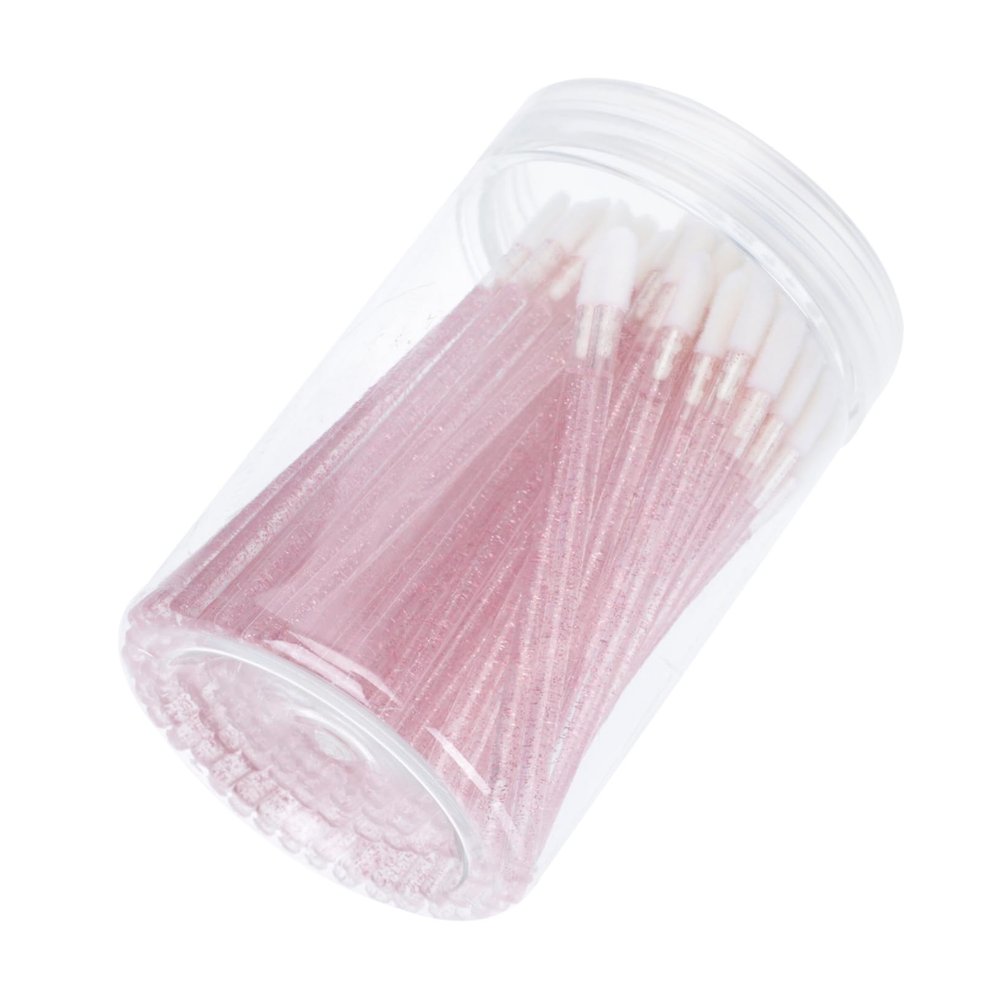 LIFKOME 100pcs Lip Brush Stick Makeup Tools for Gloss Wand Makeup Gloss Applicator