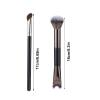 2pcs Nose Contour Brushes Set, 2-in-1 U-Shaped Fluffy & Angled Tilt Brush for Precise Nose Sculpting, Highlighting, Defining, Seamless Contouring for Makeup Artists view 2