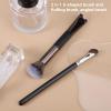 2pcs Nose Contour Brushes Set, 2-in-1 U-Shaped Fluffy & Angled Tilt Brush for Precise Nose Sculpting, Highlighting, Defining, Seamless Contouring for Makeup Artists view 3