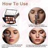 2pcs Nose Contour Brushes Set, 2-in-1 U-Shaped Fluffy & Angled Tilt Brush for Precise Nose Sculpting, Highlighting, Defining, Seamless Contouring for Makeup Artists view 4