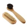 Baluue 2pcs Natural Pig Bristle Nail Cleaning Brush Double-Sided Manicure Tools for Dust Removal Portable Design for Travel and Easy Storage view 1