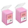 Didiseaon 400pcs Eyelash Glue Cleaning Cloths Professional Wiping Tool for Eyelash Extensions Pink Cotton Wipes for Safe Adhesive Removal Travel-Friendly and Skin-Friendly view 1