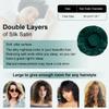 2 PCS Satin Hair Bonnet for Women | Elastic and Reusable Shower Hair Caps | Satin Bonnet for Sleeping Women, Shower Caps | Double Layers Hair Cap | Environmental Protection | 11.8 Inches, Dark Green view 4