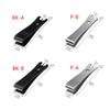 KERDEJAR Mini Fishing Scissors Sea Wire Line Cutter Clip Stainless Steel Nipper Fishing Tackle Tool Fishing Accessories (black - with horizontal stripes) view 2
