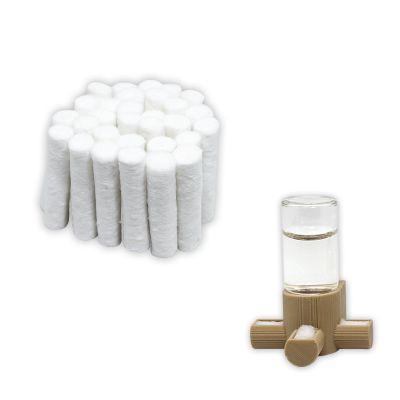 Daerky Jumping Spider Water Fountain Replacement Cotton roll, Absorbent Cotton Swab (30 Pieces)