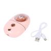 Cute Animal Facial Mist Sprayer with Ultrasonic Vibration Technology, USB Rechargeable Mini Eye Face Humidifier for Travelling 35ml 500mah, Clean Steam and Silent (Pink) view 1