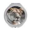LYHVSFJW Lioness Makeup Mirror, Travel Vanity Mini Mirror with Double-Sided 2 X 1x Magnification, Portable Handheld Cosmetic Mirrors with Mirrors Cover for Purse & On-The-Go Touch Ups view 1