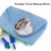 LYHVSFJW Lioness Makeup Mirror, Travel Vanity Mini Mirror with Double-Sided 2 X 1x Magnification, Portable Handheld Cosmetic Mirrors with Mirrors Cover for Purse & On-The-Go Touch Ups view 3