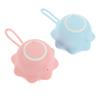 BAZEITFLOW 2pcs Silicone Bath Scrubbers for Adults Gentle Washing Brush Shower Gel Holder Bath Tools for Deep Cleaning and Exfoliating Skin Blue view 1