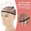 10 Pcs Mesh Wig Caps Closed End Fishnet Hair Mesh Net Stocking Non Slip Weaving Hair Net Liner Stretchy Nylon Weaving Caps Stretchable Hair Cap for Women Men Wig Cap Christmas Cosplay view 3