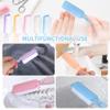 Axigundaone 50 Pcs Handle Grip Nail Scrubber Brushes, Hand Fingernail Cleaning Manicure Brush, Multicolor Nail Scrub Brushes for Toes and Fingernail Cleaning (5 Colors) view 4