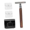 FOYTOKI 1set Vintage Style Handle Manual for Men Double-sided Shaving Tool Travel-friendly for Father Day and Birthdays view 1