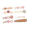 Didiseaon Craft Girl Pearl Hair Barrettes 8pc Women Hair Clip Set Acetate Pearl for Wedding view 1