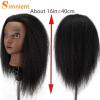 100% Real Hair Mannequin Head With Clamp Stand Fluffy Yaki Hair Mannequin Head Training Doll For Hairstylist Practice Styling(Head 1 with clamp) view 3