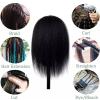 100% Real Hair Mannequin Head With Clamp Stand Fluffy Yaki Hair Mannequin Head Training Doll For Hairstylist Practice Styling(Head 1 with clamp) view 4
