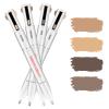 4 in 1 Makeup Pen, Eyebrow Contour Highlight Pen Brow Defining Pencil, Natural Brows Makeup Cosmetic Tool, All in One Long-Lasting Eyebrows Pencil Compact for Travel (2# Medium) view 1