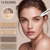 4 in 1 Makeup Pen, Eyebrow Contour Highlight Pen Brow Defining Pencil, Natural Brows Makeup Cosmetic Tool, All in One Long-Lasting Eyebrows Pencil Compact for Travel (2# Medium) view 3