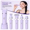 Bikini Trimmer for Women,5 in 1 Waterproof Electric Razors for Women Pubic Facial Nose Body Leg Hair Removal, Anniversary Birthday Christmas gifts for women self care, Stocking Stuffers for Teen Girls view 2