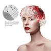 Abstract Heart Shower Cap For Women Reusable Double Layers Bathing Bath Cap Hair Caps Waterproof Elastic Band Ladies Spa Salon Shower Hat Hair Caps view 4