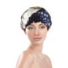 America Us Flag Bald Eagle Shower Cap For Women Reusable Double Layers Bathing Bath Cap Hair Caps Waterproof Elastic Band Ladies Spa Salon Shower Hat Hair Caps view 3