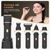 Bikini Trimmer for Women,5 in 1 Waterproof Electric Razors for Women Pubic Facial Nose Body Leg Hair Removal, Anniversary Birthday Christmas gifts for women self care, Stocking Stuffers for Teen Girls view 2