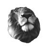 African Lion Black And White Shower Cap For Women Reusable Double Layers Bathing Bath Cap Hair Caps Waterproof Elastic Band Ladies Spa Salon Shower Hat Hair Caps view 2