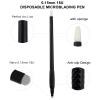 10PCS Disposable Microblading Eyebrow Pen  Nano Blade Tattoo Hand Tool with Pigment Sponge for Precise Brow Shaping (10PCS Black 0.15 18U) view 3