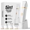Bikini Trimmer for Women,5 in 1 Waterproof Electric Razors for Women Pubic Facial Nose Body Leg Hair Removal, Anniversary Birthday Christmas gifts for women self care, Stocking Stuffers for Teen Girls view 1