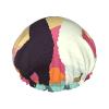 Alpacas In Love In The Mountains Shower Cap For Women Reusable Double Layers Bathing Bath Cap Hair Caps Waterproof Elastic Band Ladies Spa Salon Shower Hat Hair Caps view 1