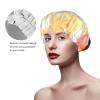 Alpacas In Love In The Mountains Shower Cap For Women Reusable Double Layers Bathing Bath Cap Hair Caps Waterproof Elastic Band Ladies Spa Salon Shower Hat Hair Caps view 4
