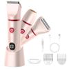 Bikini Trimmer for Women, Electric Razor for Pubic Hair 3-in-1, Bikini Shaver for Legs Body Hair, Womens Electric Razor IPX6 Waterproof, Gifts for Women,Pink view 1