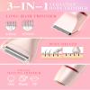 Bikini Trimmer for Women, Electric Razor for Pubic Hair 3-in-1, Bikini Shaver for Legs Body Hair, Womens Electric Razor IPX6 Waterproof, Gifts for Women,Pink view 2