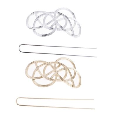 DECOMELODY 2pcs Vintage Hair Geometric Hair Bun Holder Elegant Accessories for Women Lightweight Stick for Party Wedding Travel and Daily Use