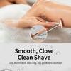 Matte Rose Gold Safety Razor, Single Blade Razors for Women, Reusable Metal Razor, with 10 Stainless Steel Double Edge Blades, Eco-friendly, Smooth & Close Shave, Plastic Free view 2