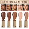 2Pcs Foundation Stick Beauty Balm Serum Boosted Skin Tint, Solid Tinted Moisturizing Serum Contour Stick Foundation Face for Women, Hydrates, Natural Finish Makeup (#5, 5) view 4