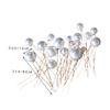 PartyKindom 18pcs Decorative Hairpins for Brides Shaped Hair Accessories for Wedding Updos Elegant Hair Clips for Women for Special Occasions view 2