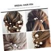 PartyKindom 18pcs Decorative Hairpins for Brides Shaped Hair Accessories for Wedding Updos Elegant Hair Clips for Women for Special Occasions view 3
