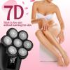 Electric Razors for Women,7D Gifts for Women,Cordless Electric Shaver with Detachable Head Wet/Dry Facial Hair Remover for Legs Painless Water Resistant (Black) view 2