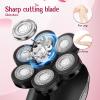 Electric Razors for Women,7D Gifts for Women,Cordless Electric Shaver with Detachable Head Wet/Dry Facial Hair Remover for Legs Painless Water Resistant (Black) view 4